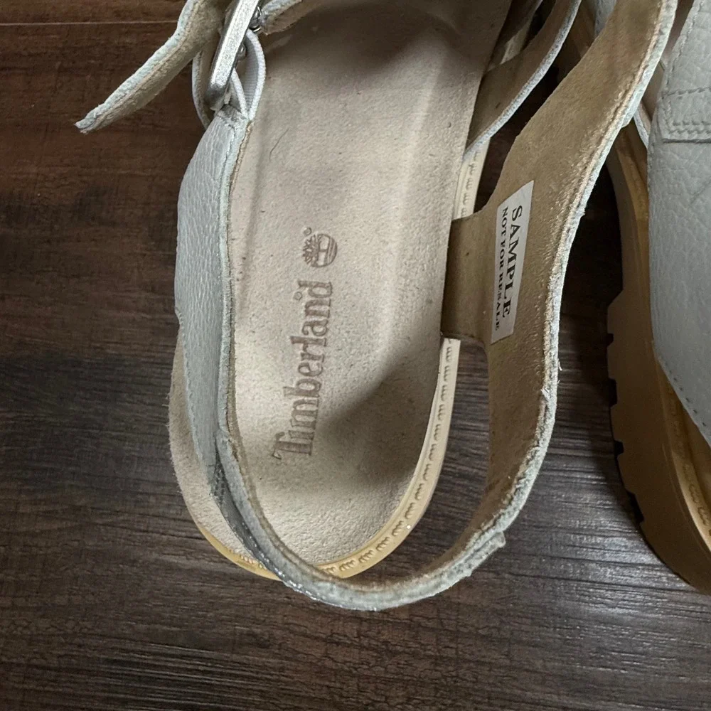 Timberland London Vibe White Fisherman Gladiator Lug Platform Sandals 7 - Picture 8 of 9